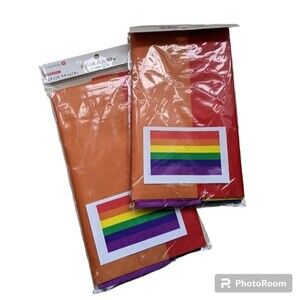 NEW Celebrate It Pride Rainbow Flags (2) NIP